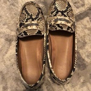 Vionic snakeskin loafers